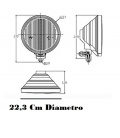 FOCOS CON TAPAS LEDS -24V 