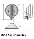 Faro largo alcance azul CAMION