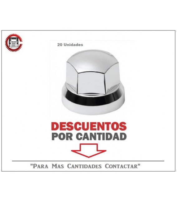 CUBRETUERCAS PLATA PLASTICO