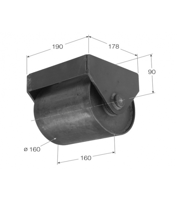 Rueda Contendor Diametro 160mm 