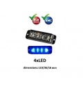 LUZ ESTROBOSCOPICA AZUL LEDS