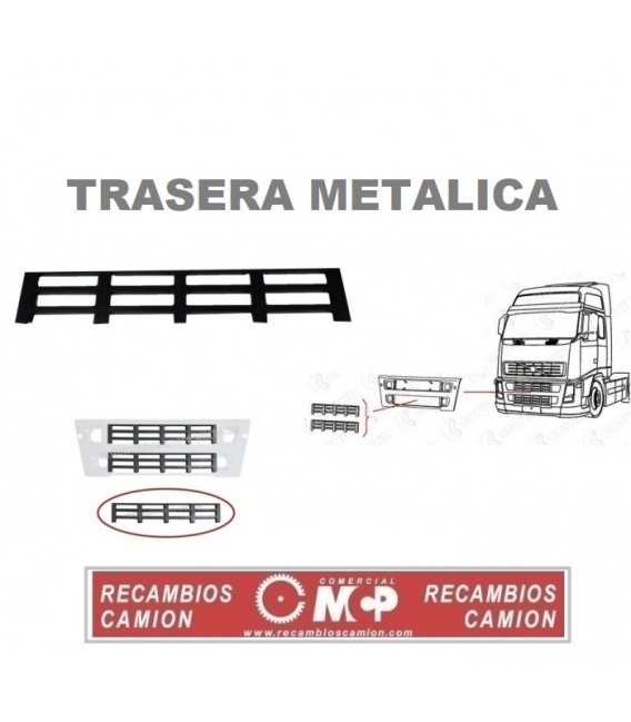 REJILLA METAL TRASERA VOLVO FH/FM VERS2.